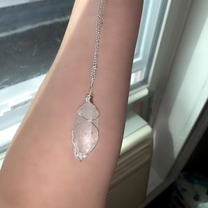 Wire Wrapped Clear Quartz Point